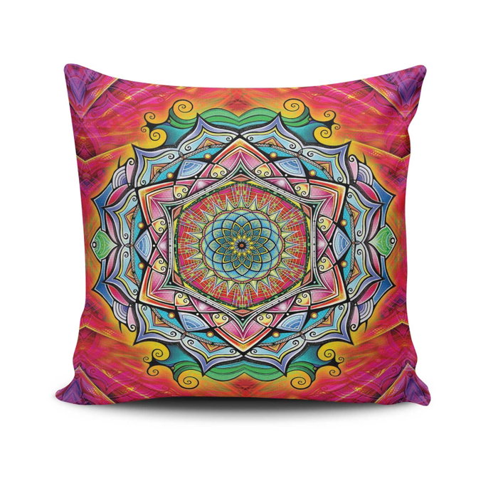 Aberto Design Funda de Cojín Mandala-37 Multicolor Aberto Design Funda de Cojín Mandala-37 Multicolor